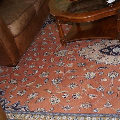 ORIENTAL RUG. 9' BY 13' WOOL