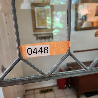 Decorative Rectangle Leaded Glass Window 36x14