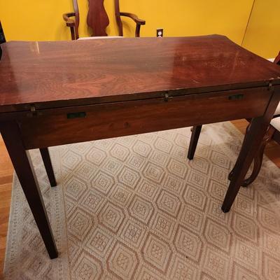Vintage Expanding Desk to Dining Room Table w 6 chairs