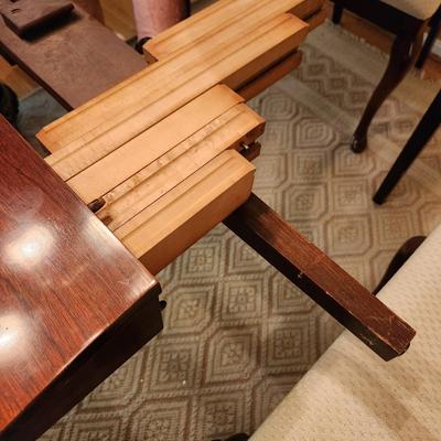 Vintage Expanding Desk to Dining Room Table w 6 chairs