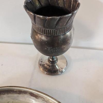 Gorham Silver Reed & Princess Pewter Barton Newport Dishes