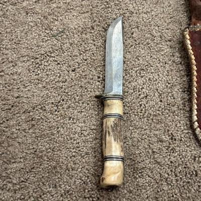 MORSETH BRUSLETTO GEILO KNIFE MADE IN NORWAY W/ANTLER HANDLE
