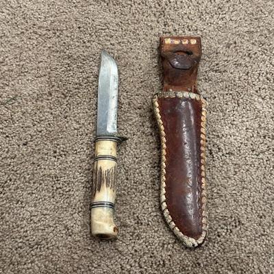 MORSETH BRUSLETTO GEILO KNIFE MADE IN NORWAY W/ANTLER HANDLE