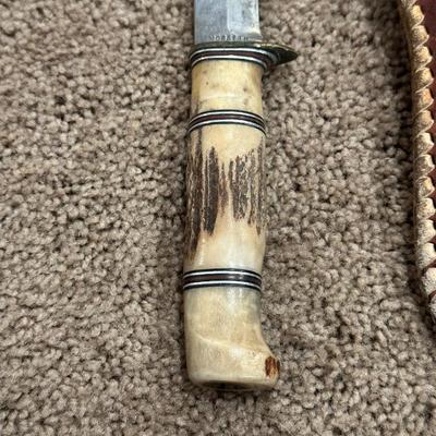 MORSETH BRUSLETTO GEILO KNIFE MADE IN NORWAY W/ANTLER HANDLE