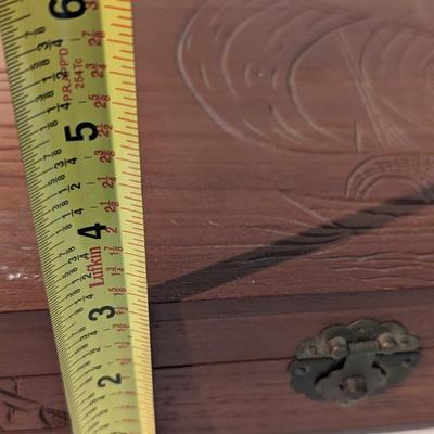 Vintage Nautical Wooden Jewelry Box Sail Boat/Ship