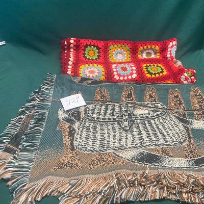 Small Afghan and Throw