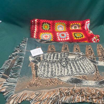 Small Afghan and Throw