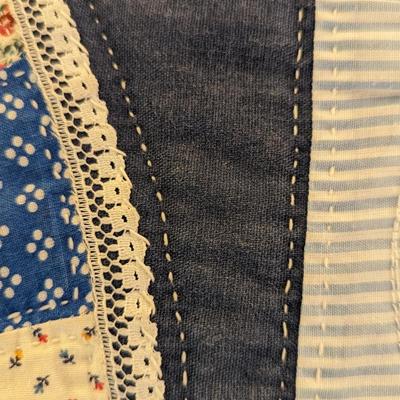 Vintage Hand Made Quilt Approx 90" x 80"