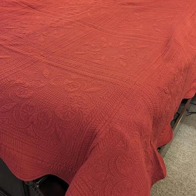 Red Blanket Size 106" x 92"