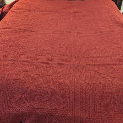 Red Blanket Size 106" x 92"