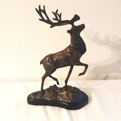 BRONZE ELK FIGURINE