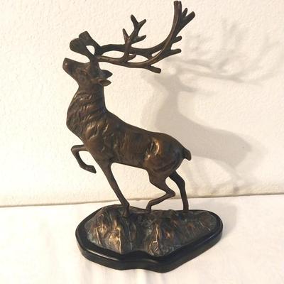 BRONZE ELK FIGURINE