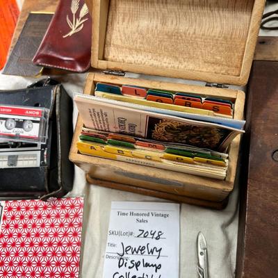 Handmade jewelry show displays, vintage collectibles