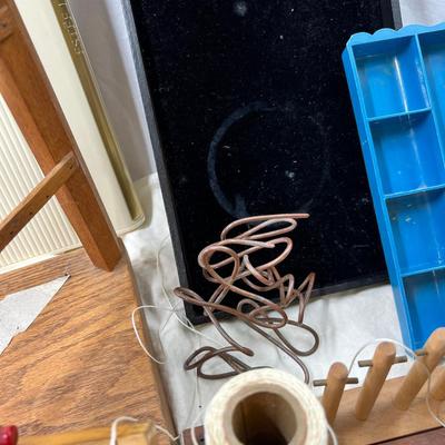 Handmade jewelry show displays, vintage collectibles