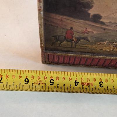 Vintage Borghese Equestrian English Hunt Horse Scene Bookend