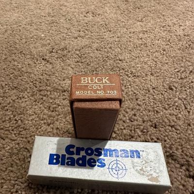 BUCK COLT NO 703 & CROSMAN 906 3-LOCK BACK KNIVES