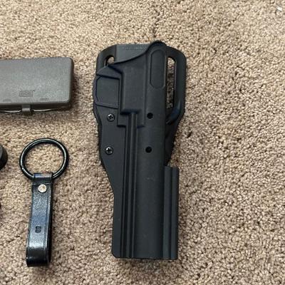 RIGHT HAND PISTOL HOLSTER, TACTICAL BELT FIXED BUCKLE EQUIPMENT, AMMO WALLET AND TACTICAL CARTRIDGE BELT