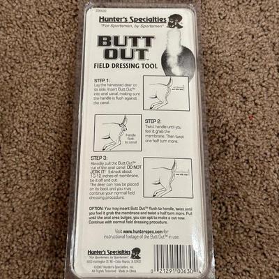 FAULK'S SUPREME DUCK CALL AND "BUTT OUT" FIELD DRESSING TOOL