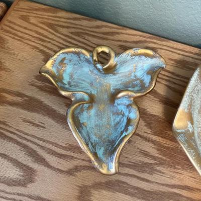 BLUE AND GOLD STANGL POTTERY