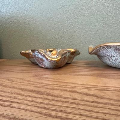 BLUE AND GOLD STANGL POTTERY
