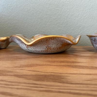 BLUE AND GOLD STANGL POTTERY