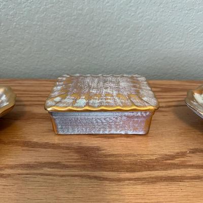 BLUE AND GOLD STANGL POTTERY