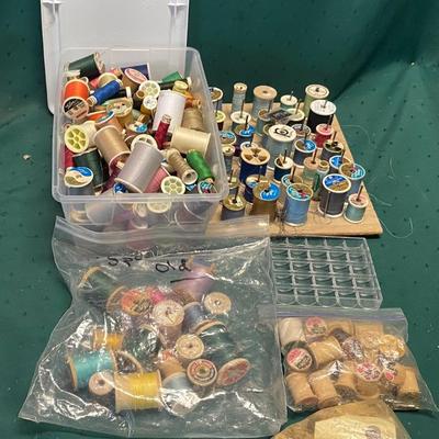 Buttons and Thread Lot