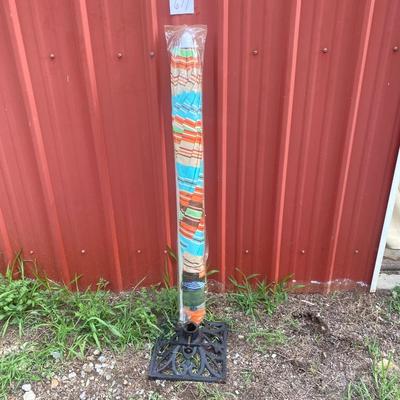 6.5’ Patio Umbrella And Stand