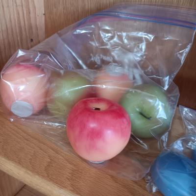 REALISTIC APPLE CANDLES AS WELL AS VARIOUS OTHER CANDLES