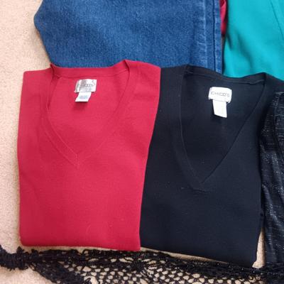 MOSTLY CHICO'S LADIES WINTER WEAR PLUS BEADED SHAWL (3X)