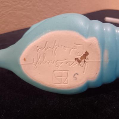 VAN BRIGGLE POTTERY CONCH SHELL