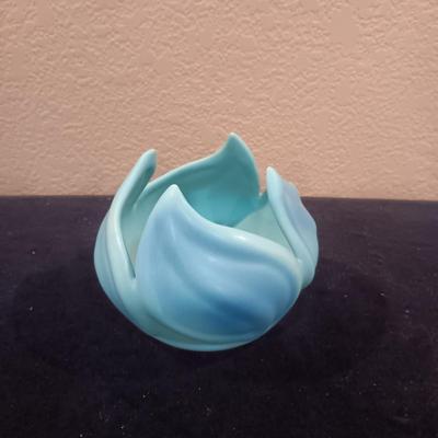 VAN BRIGGLE POTTERY LOTUS LEAF VASE