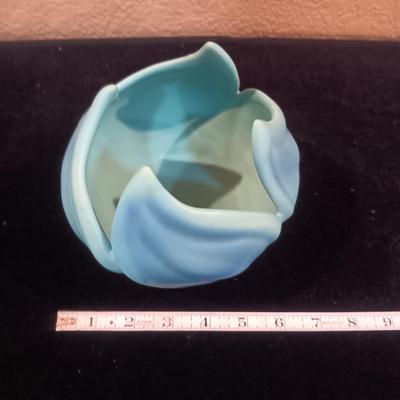 VAN BRIGGLE POTTERY LOTUS LEAF VASE