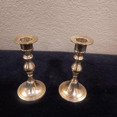 HUMMEL FIGURINE "MEDITATION", BRASS AND METAL CANDLE HOLDERSCANDLE