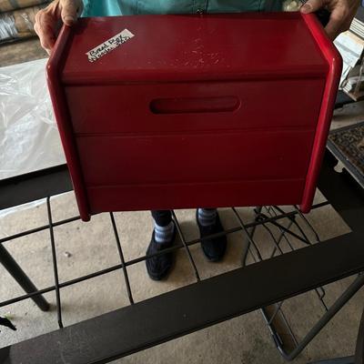 Free combine ship Red Bread box
