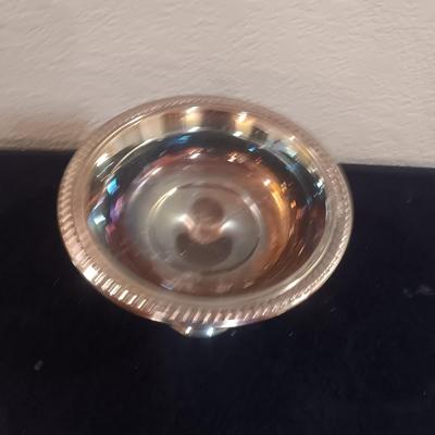 2 SILVER PLATED RELISH DISHES AND COMPOTE