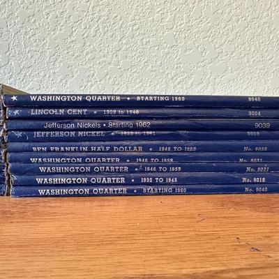 VARIOUS COIN COLLECTING BOOKS