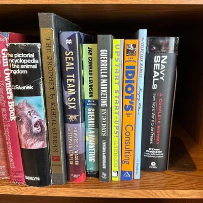 A VARIETY OF MOSTLY NON FICTION BOOKS