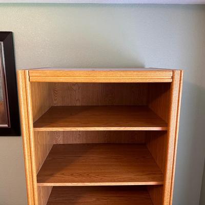 SOLID WOOD NARROW BOOKCASE