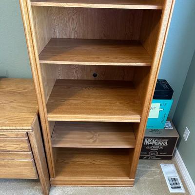 SOLID WOOD NARROW BOOK CASE
