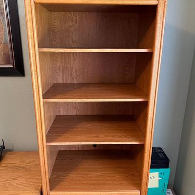 SOLID WOOD NARROW BOOK CASE