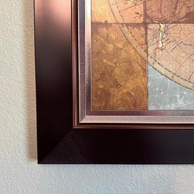 PICTURE OF AN ANTIQUE WORLD MAP