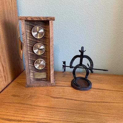 LEGACY QUEST HANDMADE FOR NRA BAROMETER & HORSESHOE COWBOY