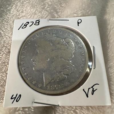 1878 P MORGAN US COIN 1$ VF