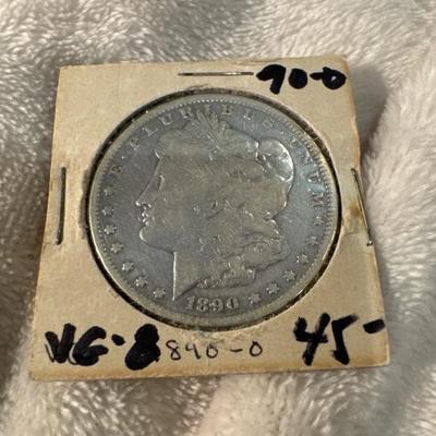1890 O MORGAN US COIN SILVER VF