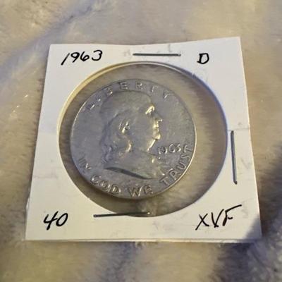 1963 D BENJAMIN FRANKLIN XVF