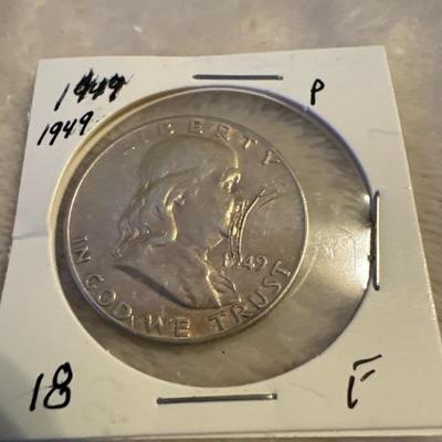 1949 P BENJAMIN FRANKLIN HALF F