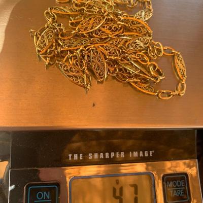 27” Yellow 18k Gold Chain - 47 grams