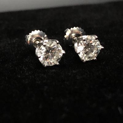 14k White Gold & Diamond Earrings - Retail ~ $10,000