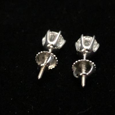 14k White Gold & Diamond Earrings - Retail ~ $10,000